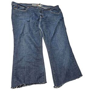 Old Navy Cut Off Capri Jeans Womens Size 18 Low Waist Medium Wash Denim Pants
